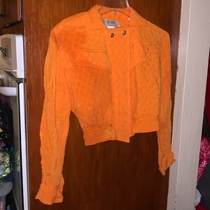 D. Frank QUILTED JACKET Orange vintage